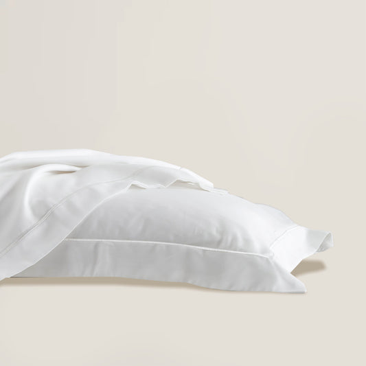 Cloud White Silk  Pillowcase
