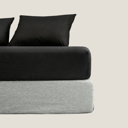 Black Fitted Bed Sheet