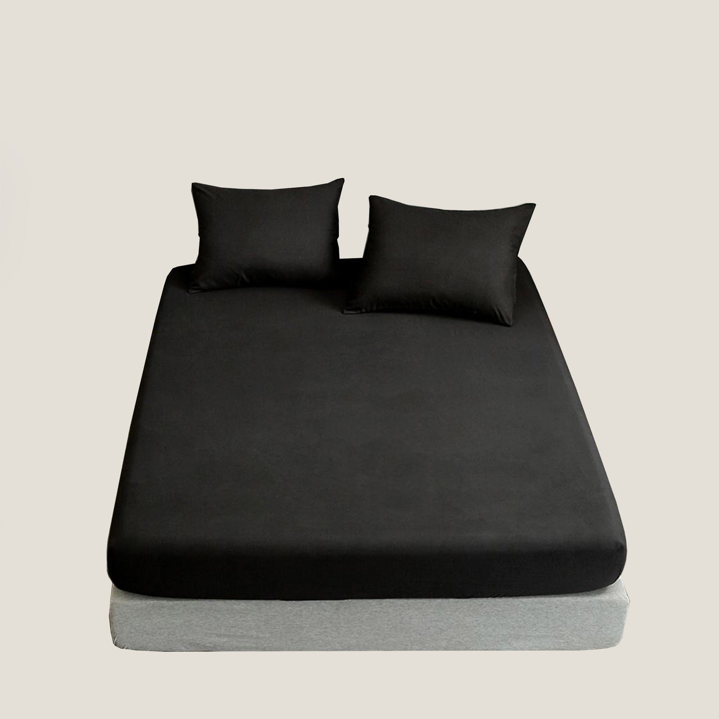 Black Fitted Bed Sheet