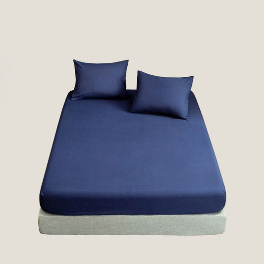 Blue Fitted Bed Sheet