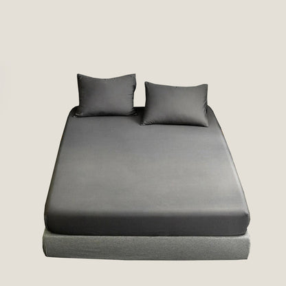 Grey Fitted Bed Sheet