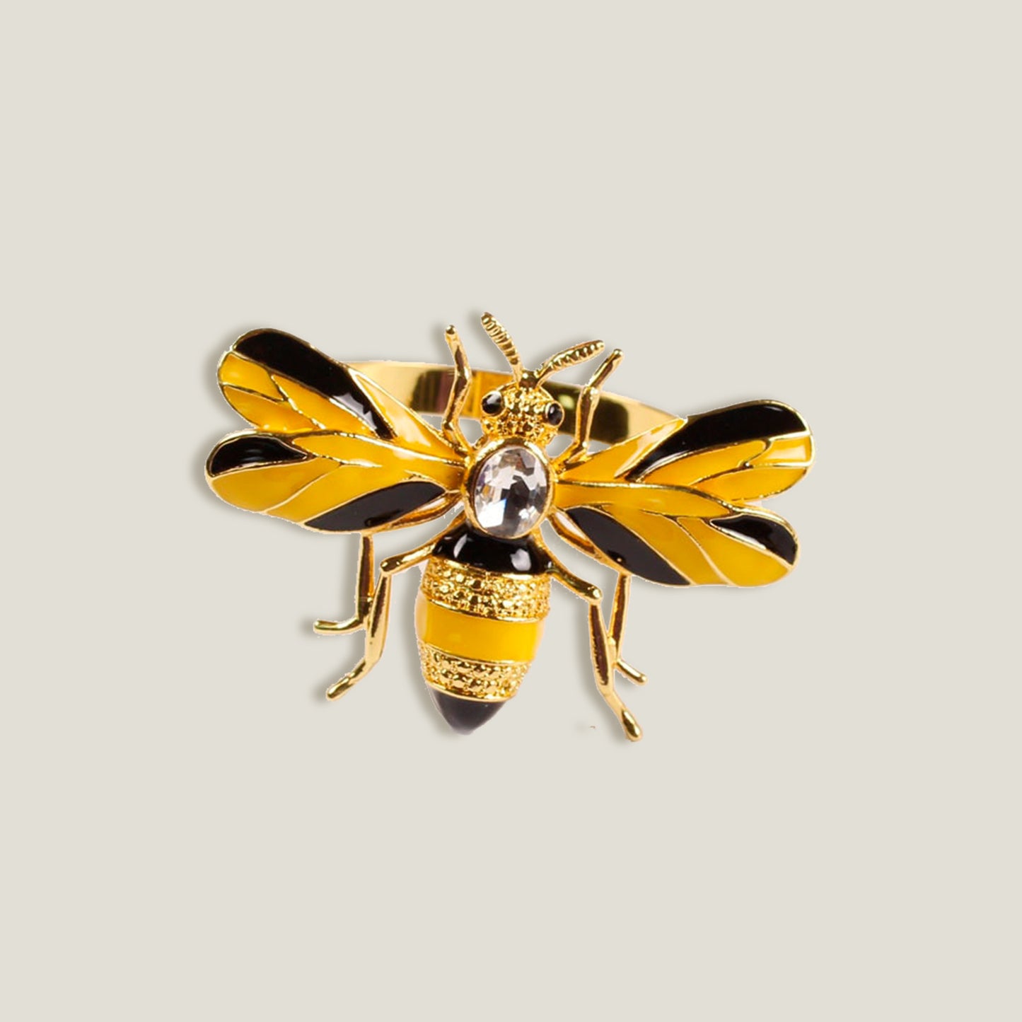 Bee Napkin Rings Set