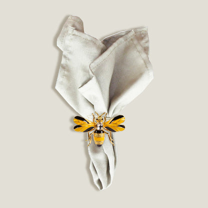 Bee Napkin Rings Set