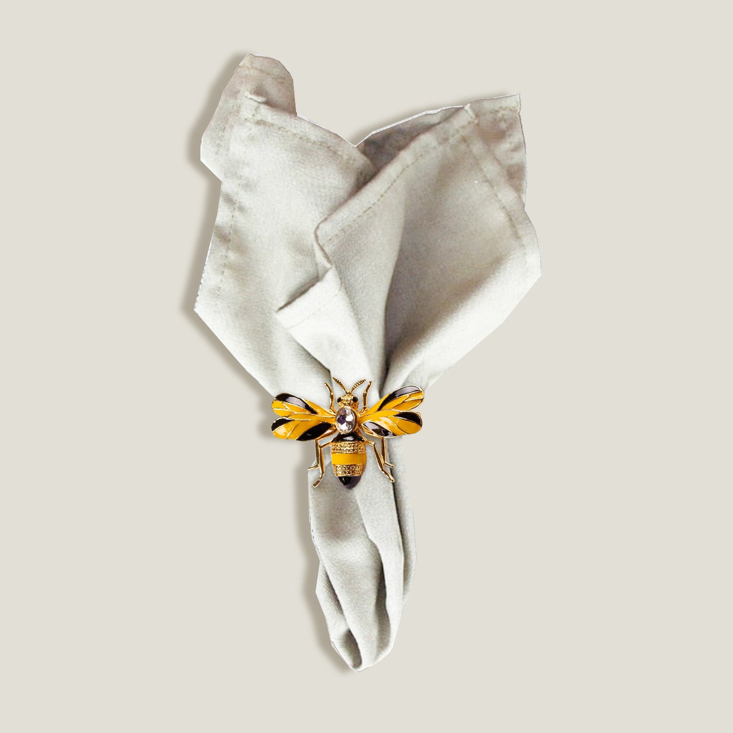 Bee Napkin Rings Set