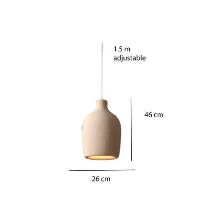 Sand Beige Cemenet Ceilling Lamp