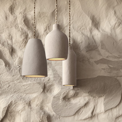 Sand Beige Cemenet Ceilling Lamp