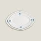 Blue White Bird Oval Dinner Plates