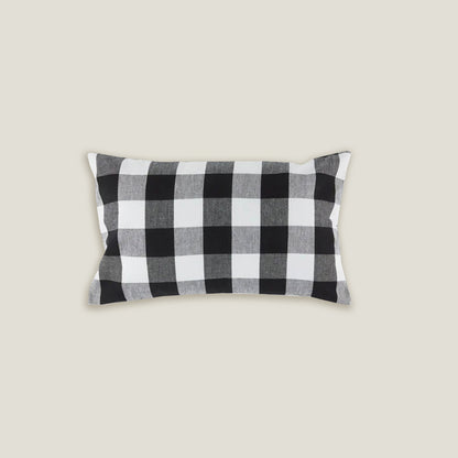 Black Gingham Cushion Cover