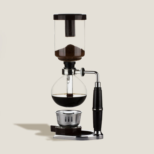 Black Glass Siphon Coffee Machine