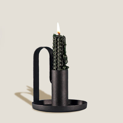 Black Metal Candle Holder