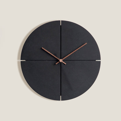 Black Wood Wall Clock