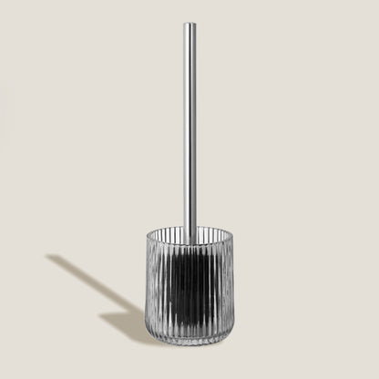 Opaque Black Glass Toilet Brush