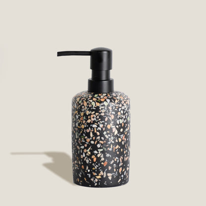 Black Terrazzo Bathroom Accessory Set