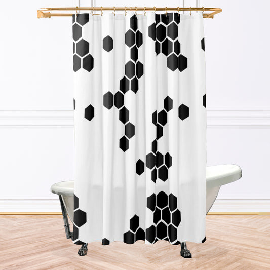 Black White Shower Curtain