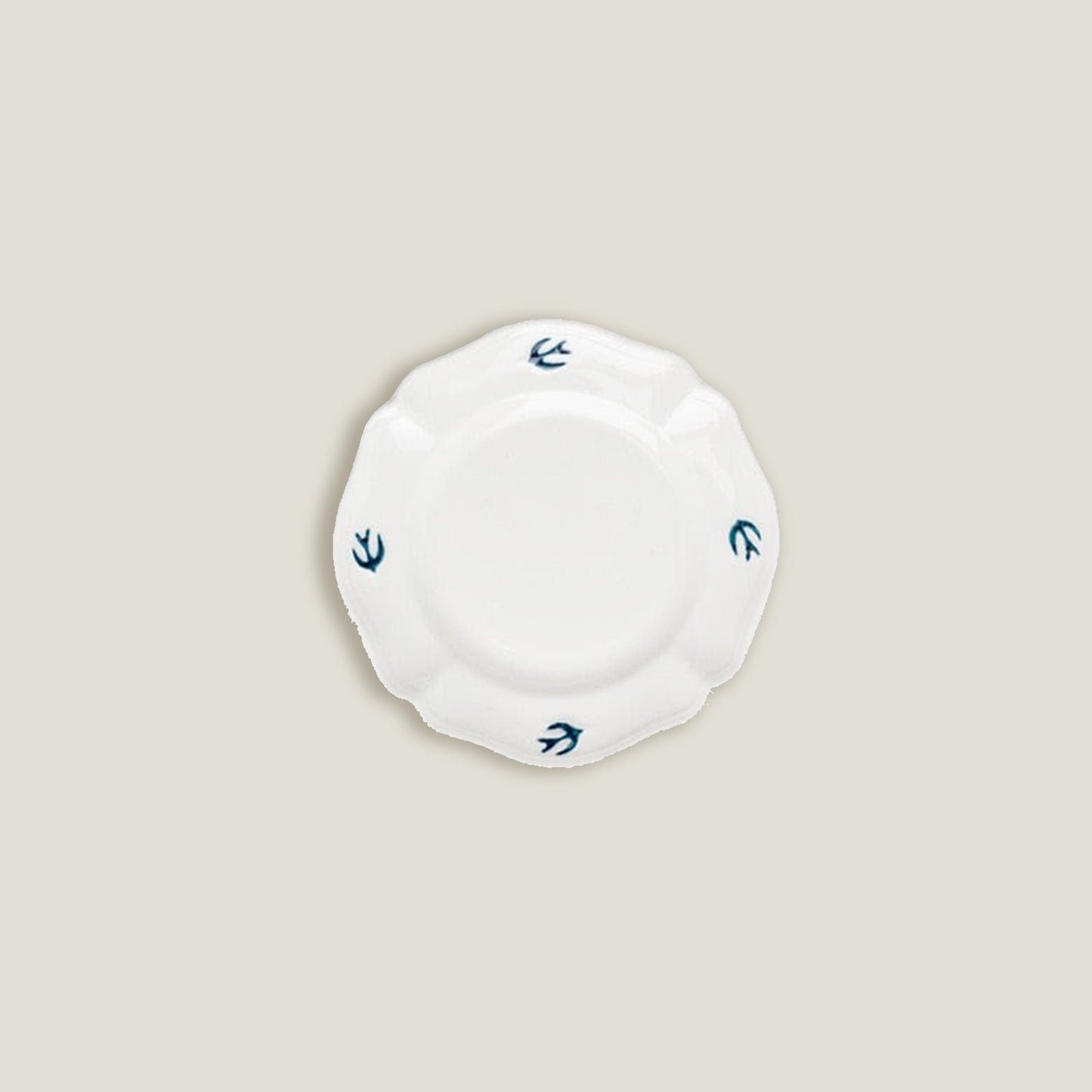 Blue White Bird Dinner Plates