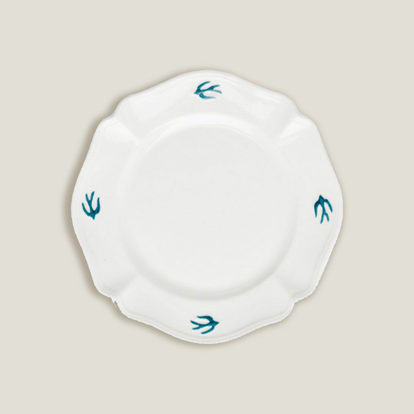 Blue White Bird Dinner Plates