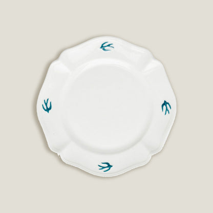 Blue White Bird Dinner Plates