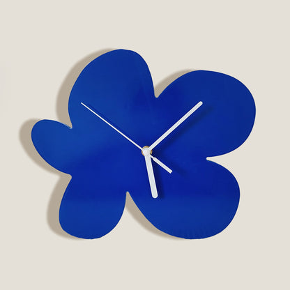 Blue Flower Wall Clock