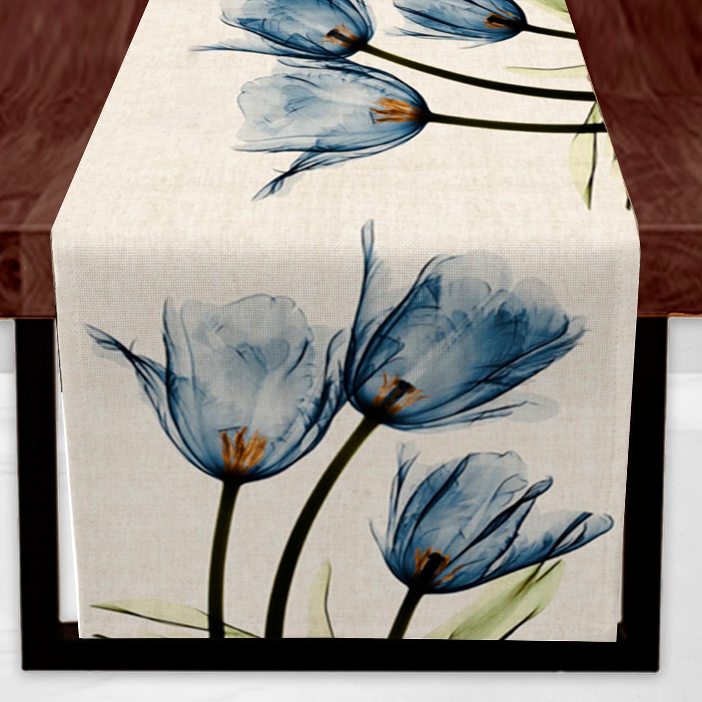 Blue Tulip Table Runner