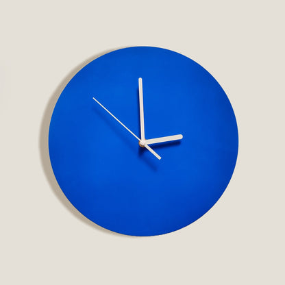 Blue Round Wall Clock