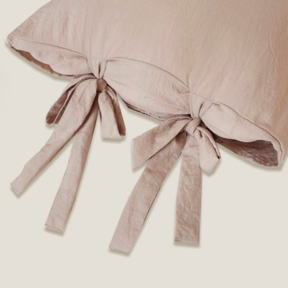 Beige Bowknot Bedding Set