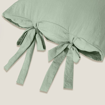 Green Bow knot Bedding Set