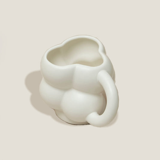 White Bubble Ceramic Mug