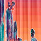 Cactus Watercolor Shower Curtain