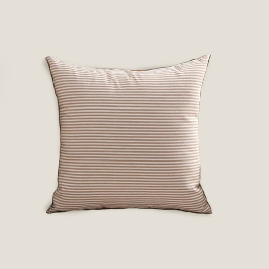 Caramel Coffee Lines Cushion Cover