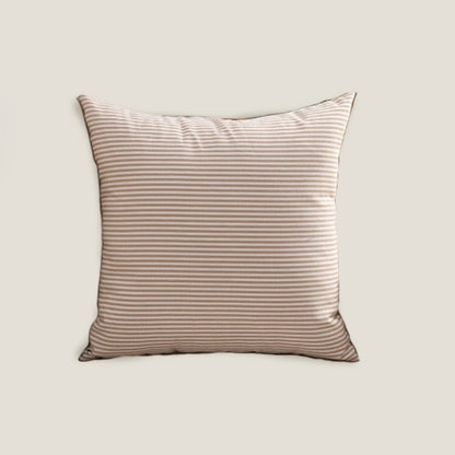 Caramel Coffee Lines Cushion Cover