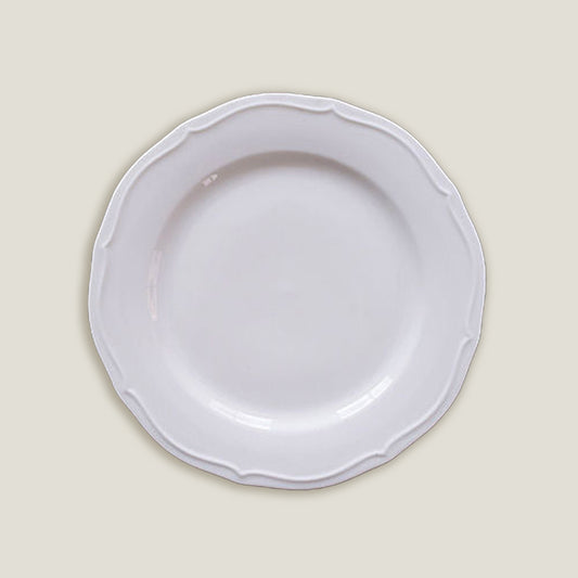 White Embossed Plates