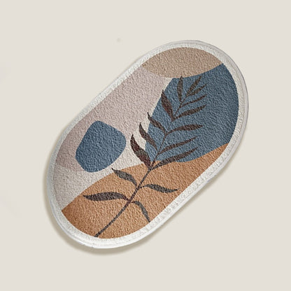 Coffee Oval Bath Mat