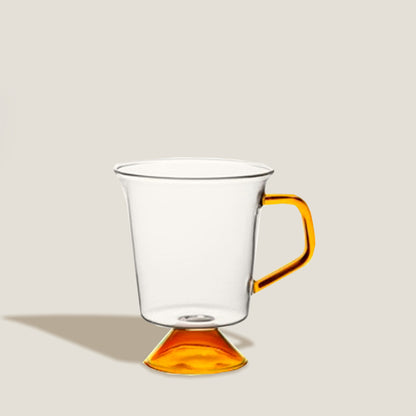 Colored Glass Goblet Mug