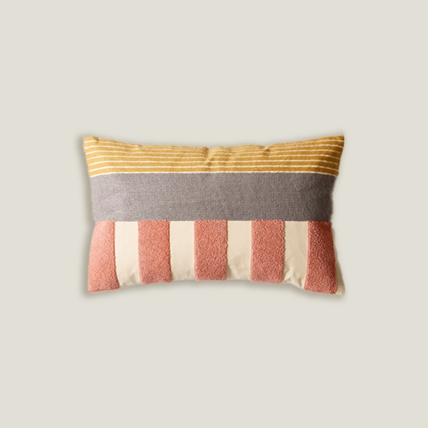 Cream Peach Cushion Cover
