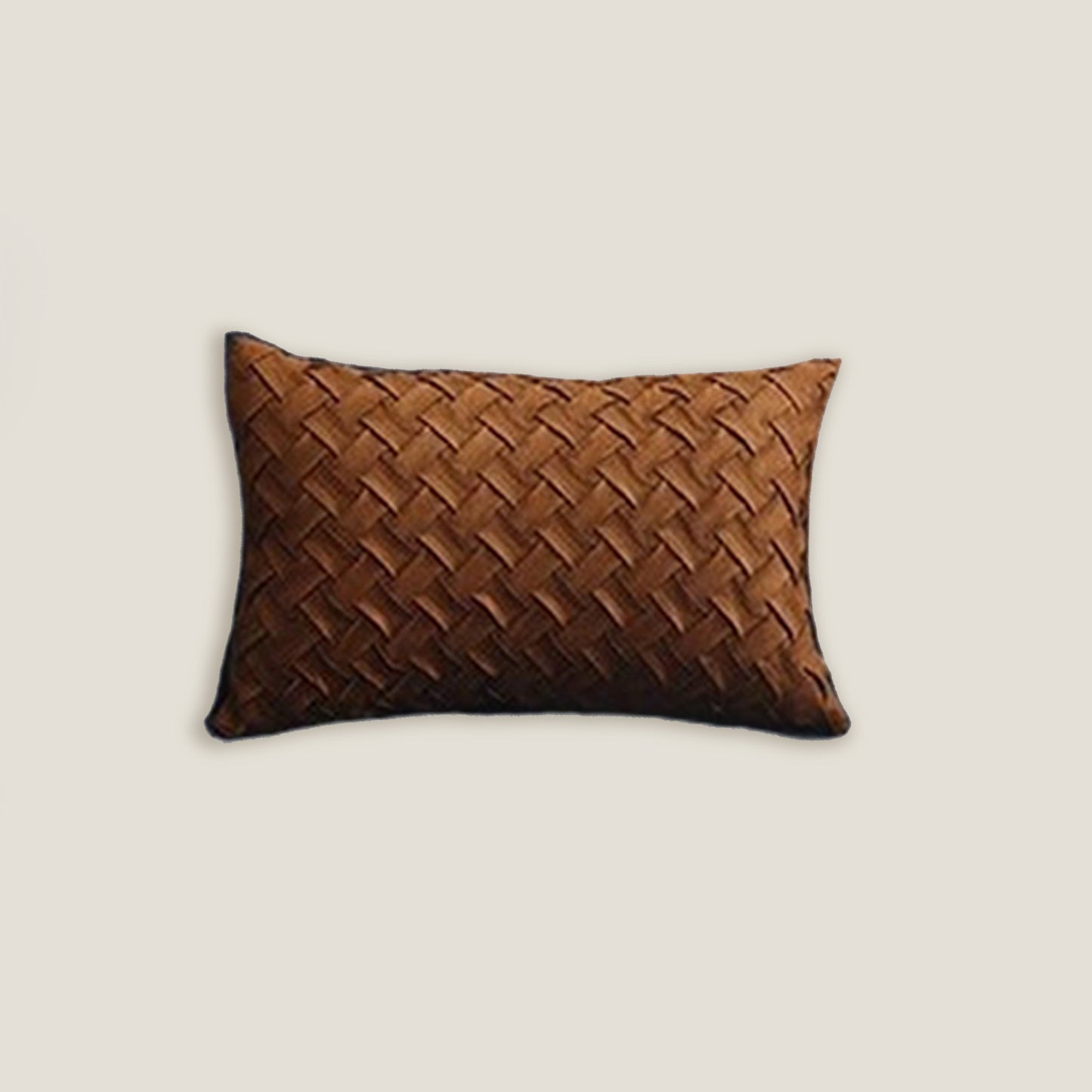 Brown Woven Cushion Cover
