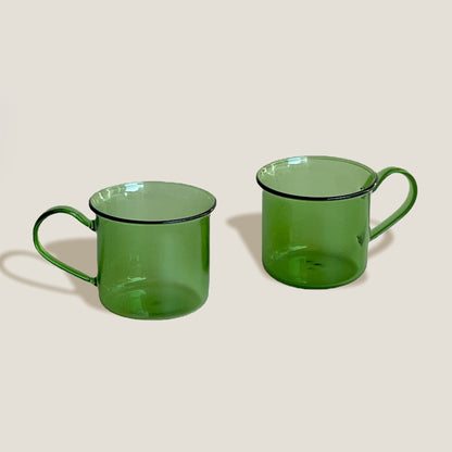 Colors Glass Mugs Set