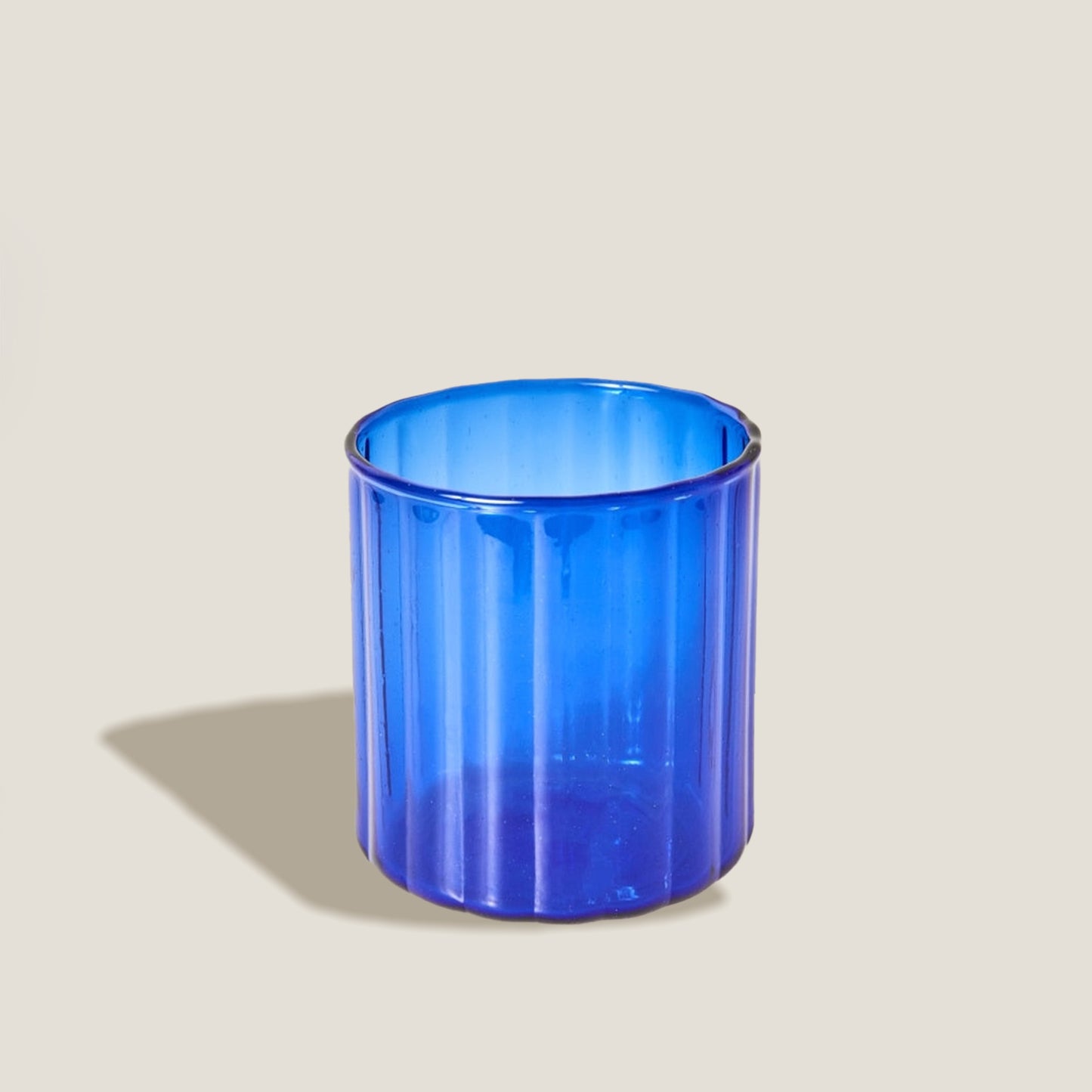 Vaso De Rayas Azules