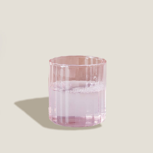Pink Stripe Glass