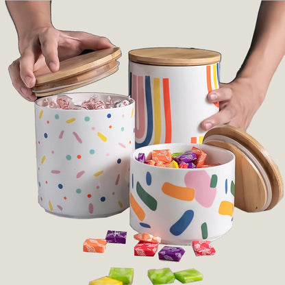 Ranbow Ceramic Jar