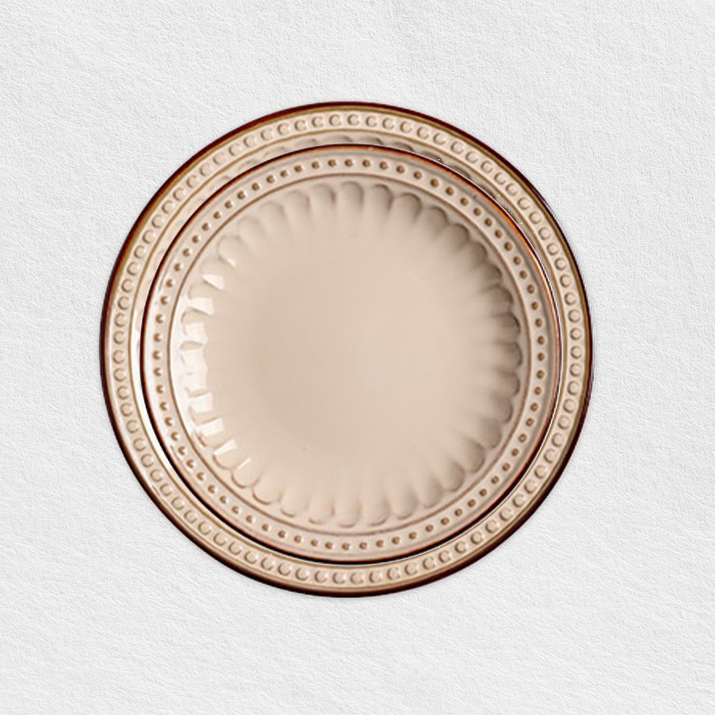 Cream Coffee Dinnerware Plates