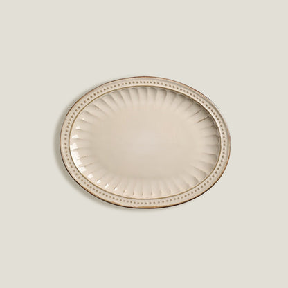 Cream Coffee Dinnerware Plates