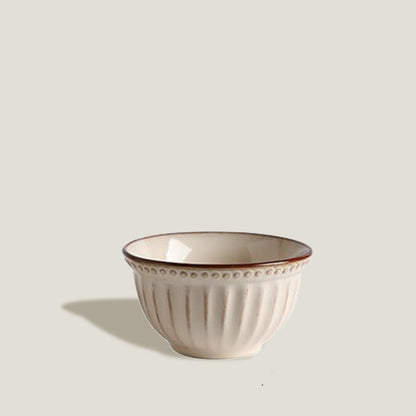 Cream Coffee Dinner Bowls