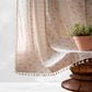 Pink Floral Crochet Curtains