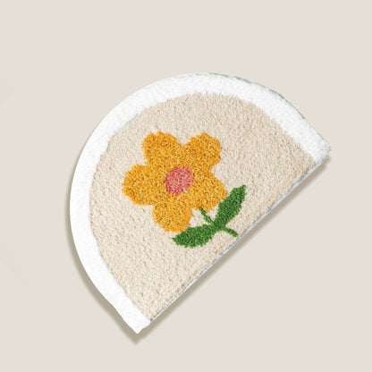 Daisy Flower Bath Mat