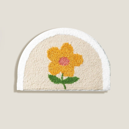 Daisy Flower Bath Mat