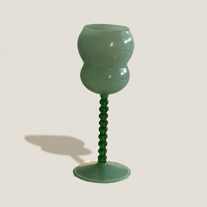 Dot Green Water Glasses