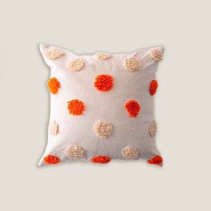 Dot Velvet White Cushion Cover