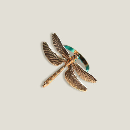 Dragonfly Napkin Rings Set