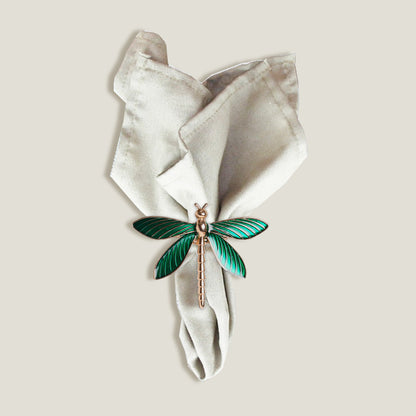 Dragonfly Napkin Rings Set