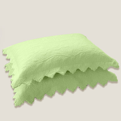 Green Embroidery Bedspread Set